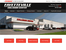 Tablet Screenshot of fayettevillecollisioncenter.com